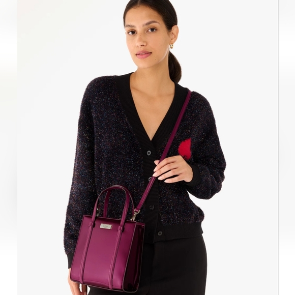 Kate Spade Dark Raspberry Patent Leather Tote - Picture 12 of 12